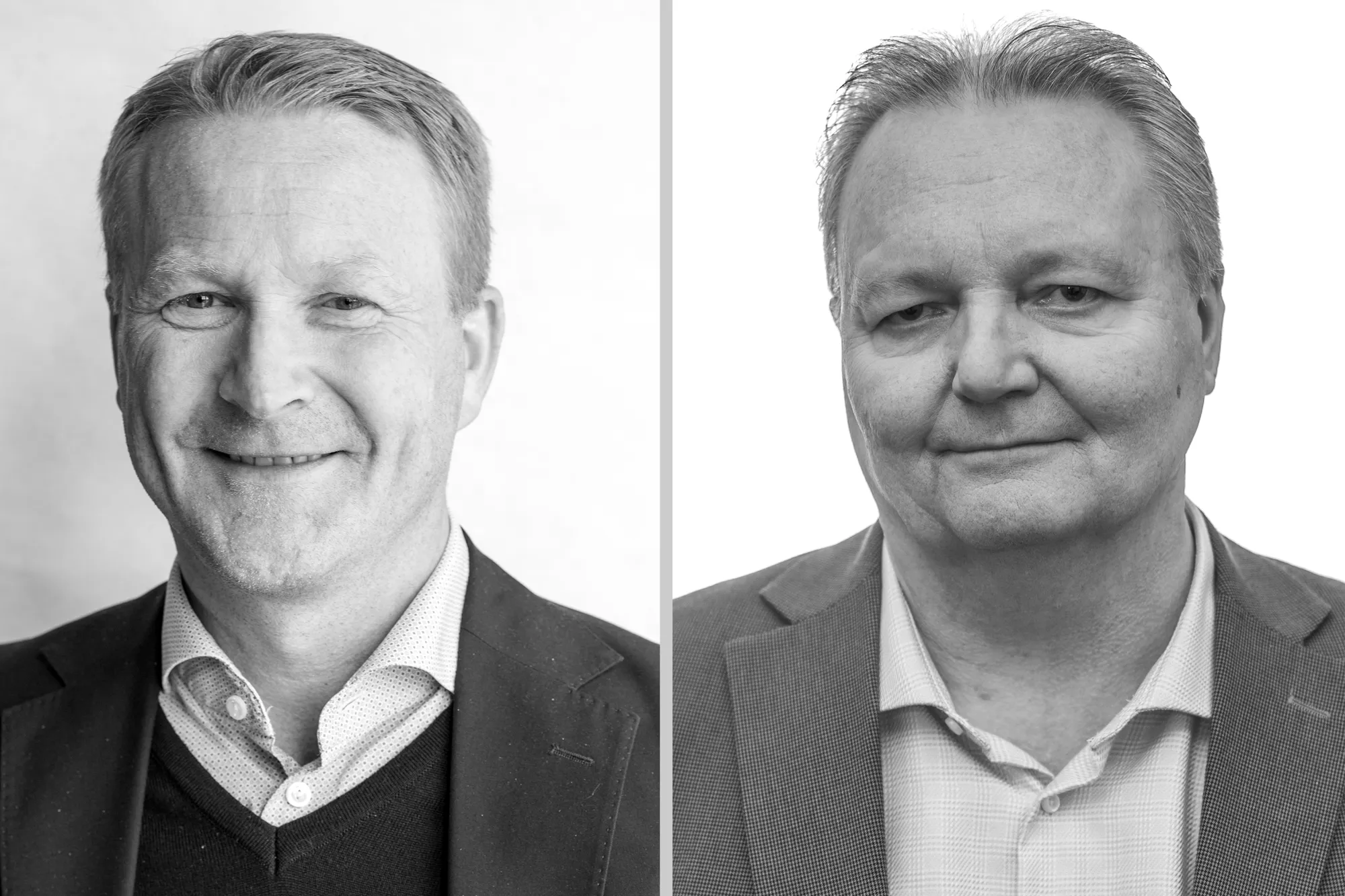 Portretter av Tommy Juhl Nielsen og Geir Arne Eriksen.