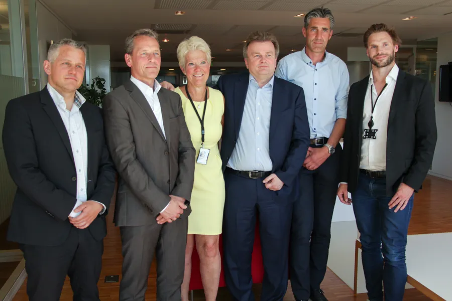 Portrett av seks representanter fra Sykehusinnkjøp, NHO og hotellbransjen.