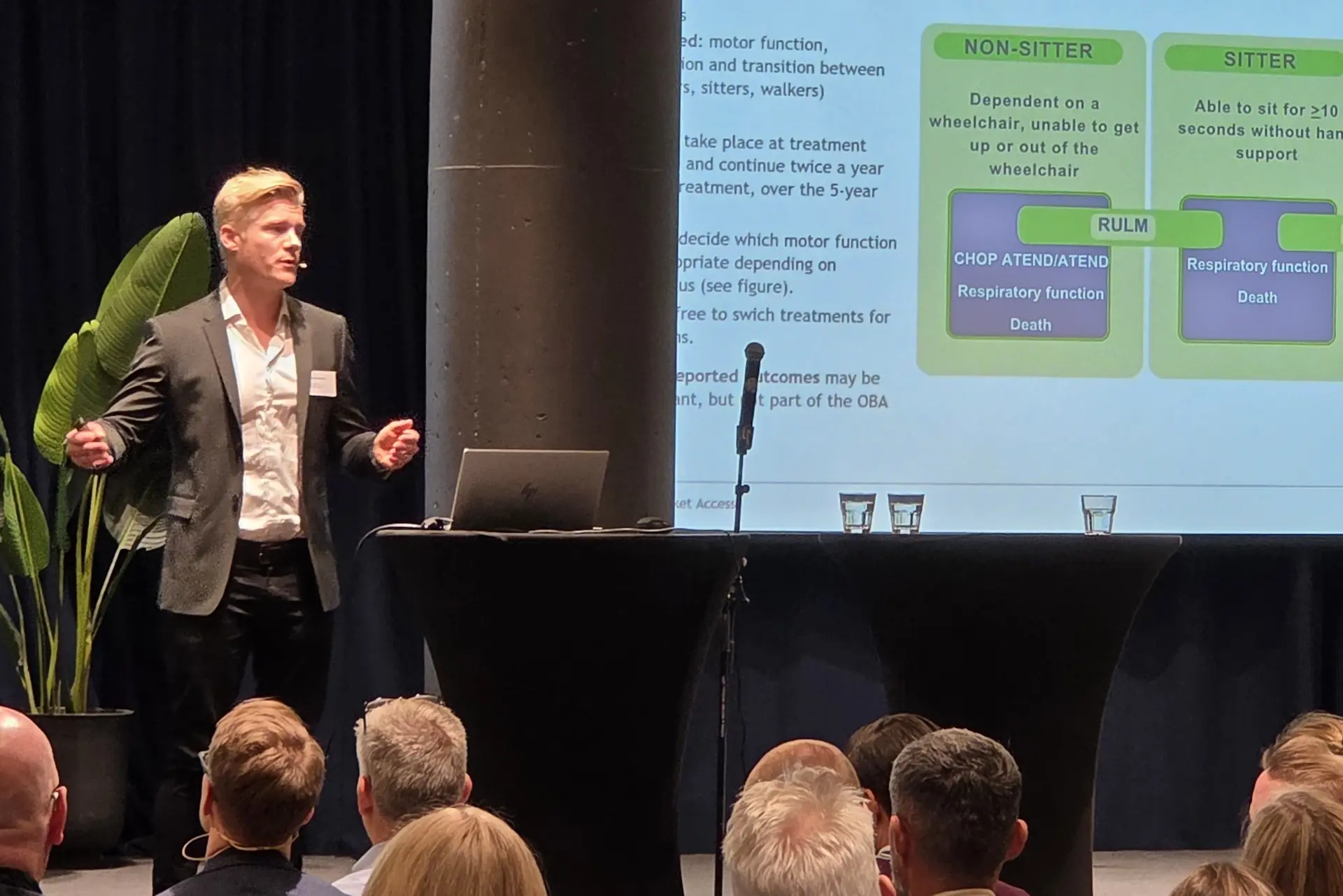 En person som holder en presentasjon