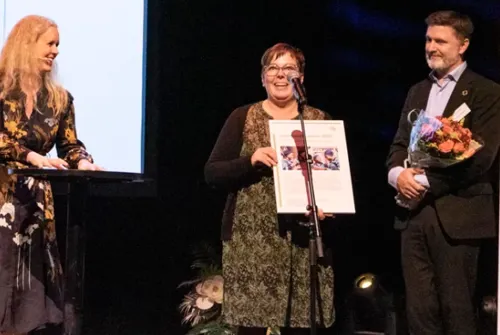 En person med sertifikat